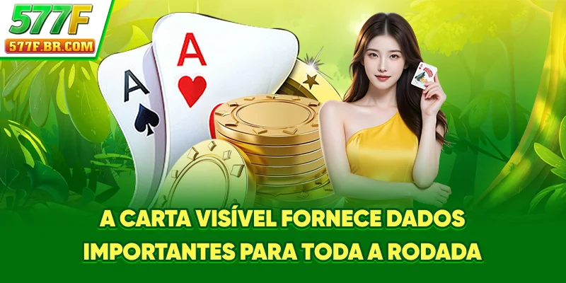A carta visível fornece dados importantes para toda a rodada