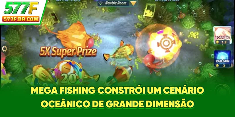 Mega Fishing constrói um cenário oceânico de grande dimensão
