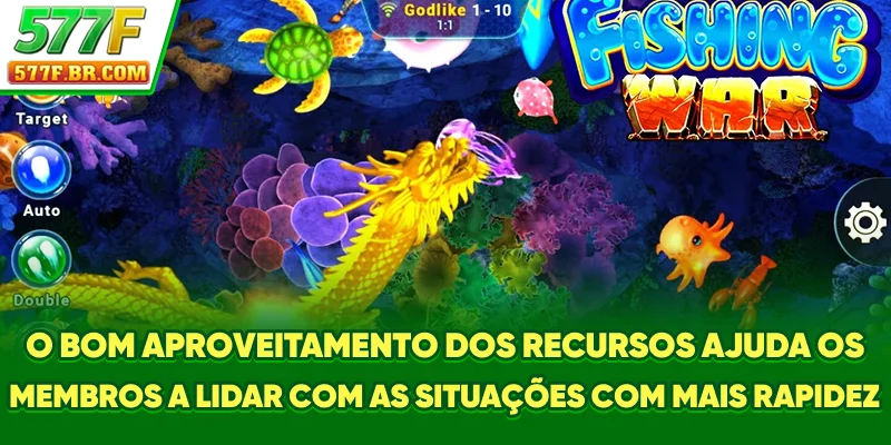 O bom aproveitamento dos recursos ajuda os membros a lidar com as situações com mais rapidez