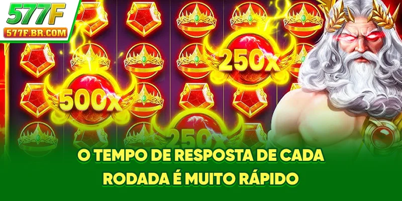 O tempo de resposta de cada rodada é muito rápido