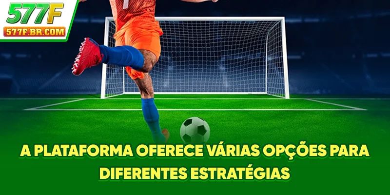 A plataforma oferece várias opções para diferentes estratégias