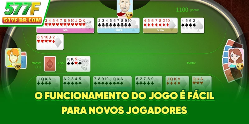 O funcionamento do jogo é fácil para novos jogadores